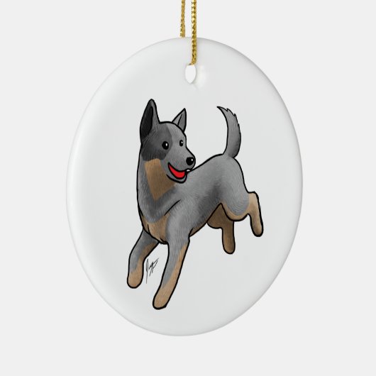 Australian Cattle Dog Keramisch Ornament (Rechts)