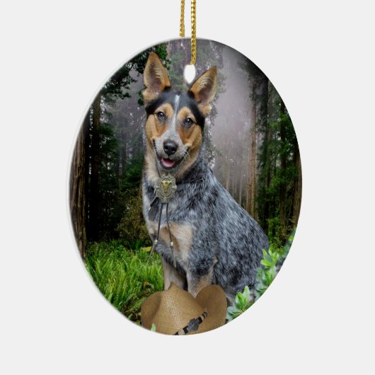 Australian Cattle Dog-kerstversieringen Keramisch Ornament (Rechts)