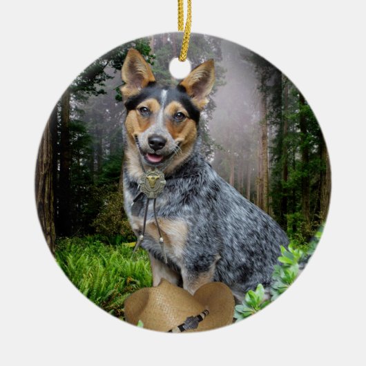 Australian Cattle Dog-kerstversieringen Keramisch Ornament (Voorkant)