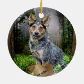 Australian Cattle Dog-kerstversieringen Keramisch Ornament (Achterkant)