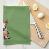 Australian Cattle Dog Kitchen Towel Theedoek (Quarter Fold)