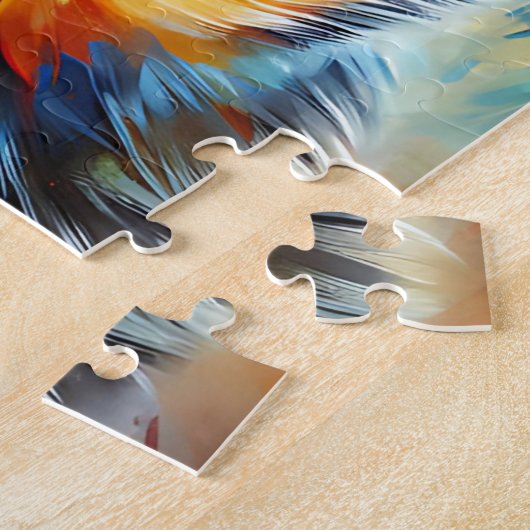 Australian Cattle Dog Kleurrijke Acryl Print Legpuzzel (Zijkant)