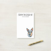 Australian Cattle Dog liefhebber Post-it® Notes (Op bureau)