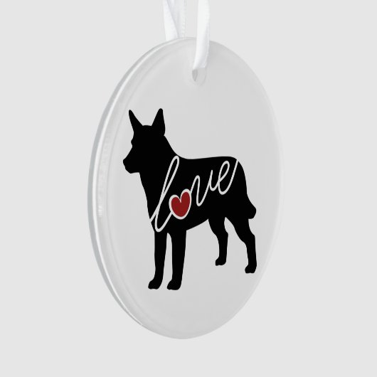 Australian Cattle Dog Love Ornament (voorkant)