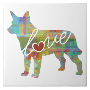 Australian Cattle Dog Love Tegeltje