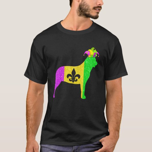 Australian Cattle Dog Lover Mardi Gras Carnival Pa T-shirt (Voorkant)