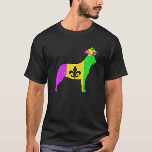 Australian Cattle Dog Lover Mardi Gras Carnival Pa T-shirt (Voorkant)