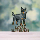 Australian Cattle Dog Loyal Blue Heeler Acryl Bord (Neutraal)
