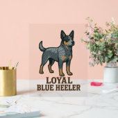 Australian Cattle Dog Loyal Blue Heeler Acryl Bord (Huwelijk)