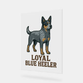 Australian Cattle Dog Loyal Blue Heeler Acryl Bord (Hoek)