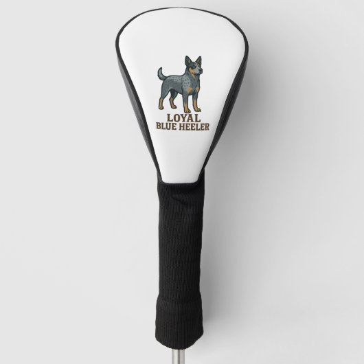 Australian Cattle Dog Loyal Blue Heeler Golfheadcover (Voorkant)