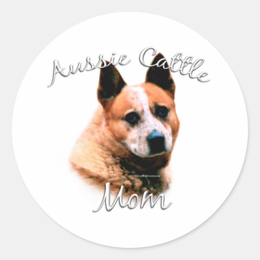 Australian Cattle Dog Ma 2 Ronde Sticker (Voorkant)