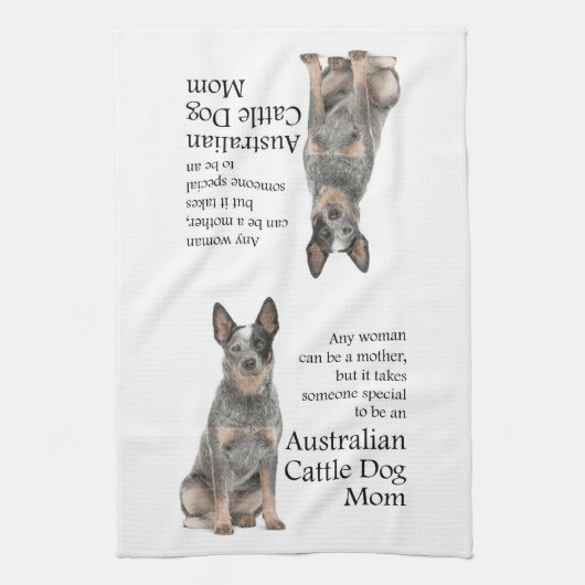 Australian Cattle Dog Ma Kitchen Towel Theedoek (Verticaal)