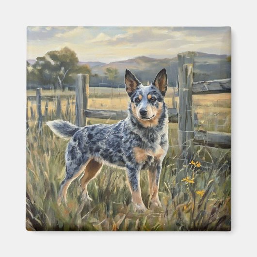 Australian Cattle Dog Magneet (Voorkant)