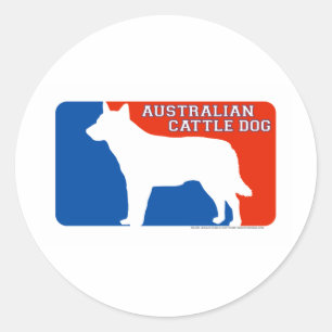 Australian Cattle Dog Major League Dog Sticker