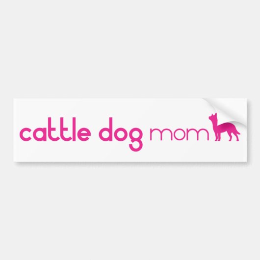 Australian Cattle Dog mama Bumpersticker (Voorkant)