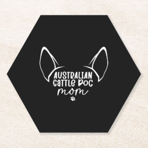 Australian Cattle Dog mama Kartonnen Onderzetters