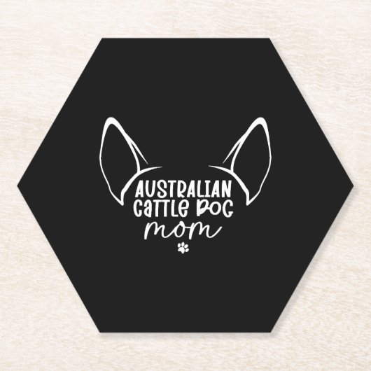 Australian Cattle Dog mama Kartonnen Onderzetters (Voorkant)