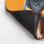 Australian Cattle Dog naast een Jack-O-Lantern Muismat (Hoek)