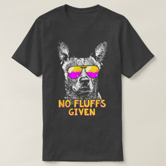 Australian Cattle Dog No Fluffs Funny T-shirt (Design voorkant)