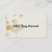 Australian Cattle Dog op Tan Leaves Visitekaartje (Achterkant)