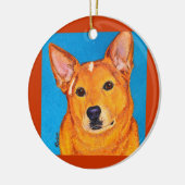 Australian Cattle Dog Ornament - "Rood" (Links)