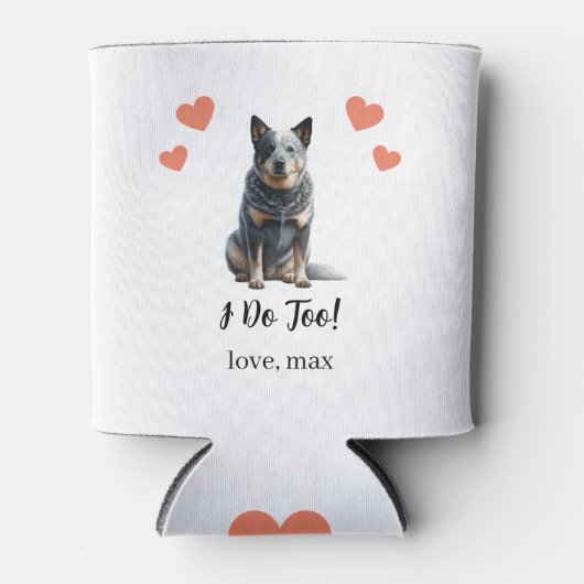Australian Cattle Dog Pet Bruiloft Koelbox Blikjeskoeler (Voorkant)
