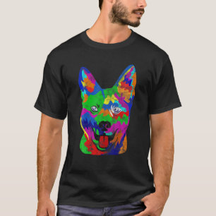 Australian Cattle Dog Pop-Art Funny Dog Lover Gift T-shirt