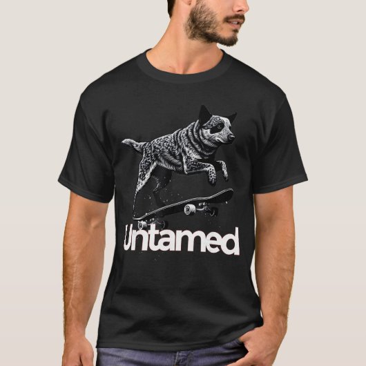 Australian Cattle Dog Red Blue Heeler Untamed frie T-shirt (Voorkant)