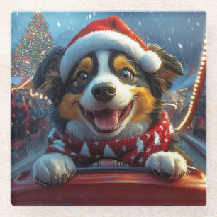 Australian Cattle Dog Roller Onderzetter Kerst