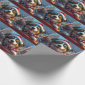 Australian Cattle Dog Roller Onderzetter Kerst Cadeaupapier (Hoek)