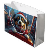 Australian Cattle Dog Roller Onderzetter Kerst Groot Cadeauzakje (Achterkant Gekanteld)