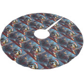 Australian Cattle Dog Roller Onderzetter Kerst Kerstboom Rok (Gekanteld)