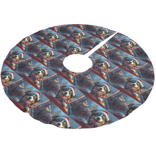 Australian Cattle Dog Roller Onderzetter Kerst Kerstboom Rok (Gekanteld)