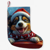 Australian Cattle Dog Roller Onderzetter Kerst Kleine Kerstsok (Voorkant)