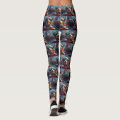 Australian Cattle Dog Roller Onderzetter Kerst Leggings (Achterkant)