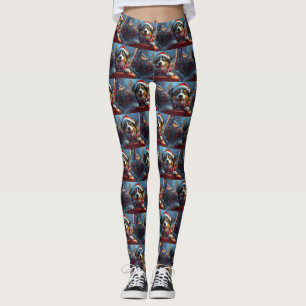 Australian Cattle Dog Roller Onderzetter Kerst Leggings