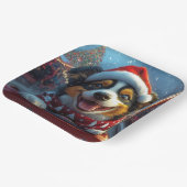 Australian Cattle Dog Roller Onderzetter Kerst Papieren Bordje (Gebogen)