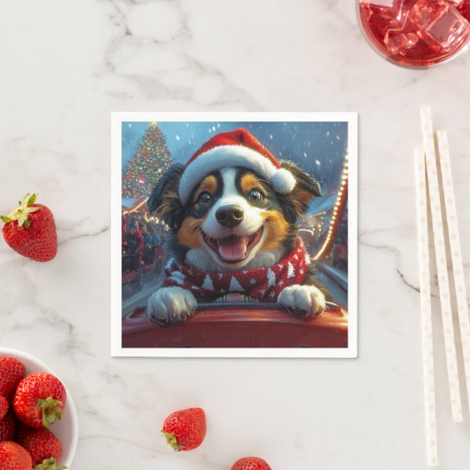 Australian Cattle Dog Roller Onderzetter Kerst Servet (Insitu)