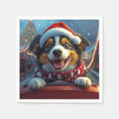 Australian Cattle Dog Roller Onderzetter Kerst Servet (Voorkant)