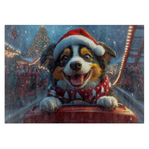 Australian Cattle Dog Roller Onderzetter Kerst Snijplank