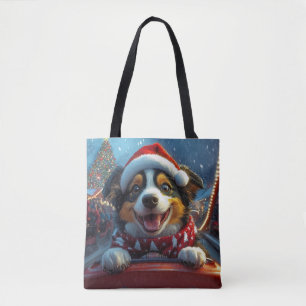 Australian Cattle Dog Roller Onderzetter Kerst Tote Bag
