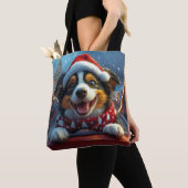 Australian Cattle Dog Roller Onderzetter Kerst Tote Bag (Dichtbij)