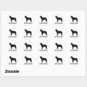 Australian Cattle Dog Ronde Sticker (Vel)