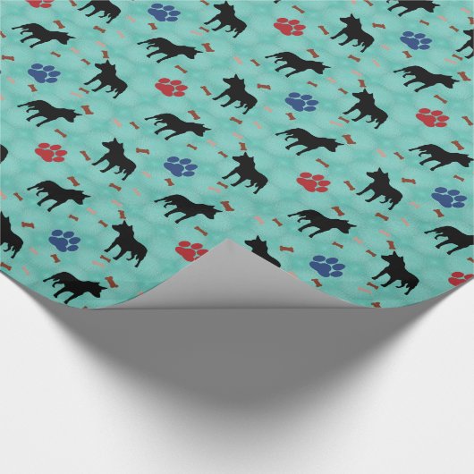 Australian Cattle Dog Shadow Cadeaupapier (Hoek)