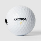 Australian Cattle Dog Silhouette Golfballen (Logo)