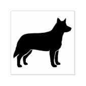 Australian Cattle Dog Silhouette Heeler Zelfinktende Stempel (Design)