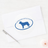 Australian Cattle Dog Silhouette Sticker (Envelop)