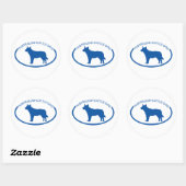 Australian Cattle Dog Silhouette Sticker (Vel)