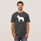 Australian Cattle Dog Silhouette T-shirt (Voorkant volledig)